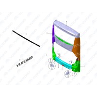 5602-12931 Панель кузова задняя Yutong (Ютонг) 5602-12931 Панель кузова задняя Yutong (Ютонг)