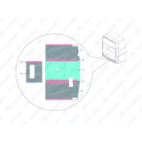 Нижняя защита двигателя центральная часть (Оригинал) Yutong 560828999