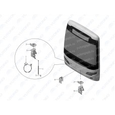 Петля крышки моторного отсека (Оригинал) правая Yutong 590102142 Петля крышки моторного отсека (Оригинал) правая Yutong 590102142