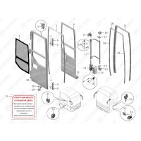 Профиль рамы двери передней пассажирской (передний) Yutong (орг) 610003117 Профиль рамы двери передней пассажирской (передний) Yutong (орг) 610003117