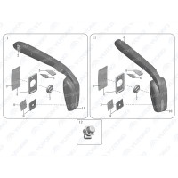 Зеркало заднего вида правое Yutong (ОЕМ) 6128 820207492 Зеркало заднего вида правое Yutong (ОЕМ) 6128 820207492