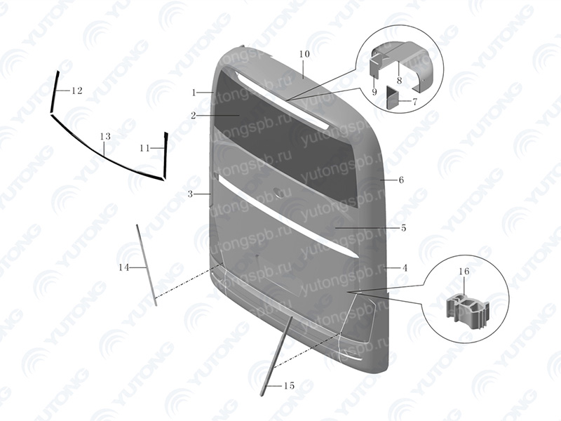Корпус Зеркала Автобус Yutong 6122 Купить